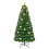 Costway 5FT Pre-Lit Christmas Tree Fiber Optics Xmas Tree with 8 Lighting Modes 1