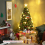 Costway 5FT Pre-Lit Christmas Tree Fiber Optics Xmas Tree with 8 Lighting Modes 9