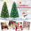 Costway 5FT Pre-Lit Christmas Tree Fiber Optics Xmas Tree with 8 Lighting Modes 2