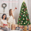 Costway 6FT Pre-Lit Christmas Tree Fiber Optics Xmas Tree with 8 Lighting Modes 10
