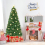 Costway 6FT Pre-Lit Christmas Tree Fiber Optics Xmas Tree with 8 Lighting Modes 4