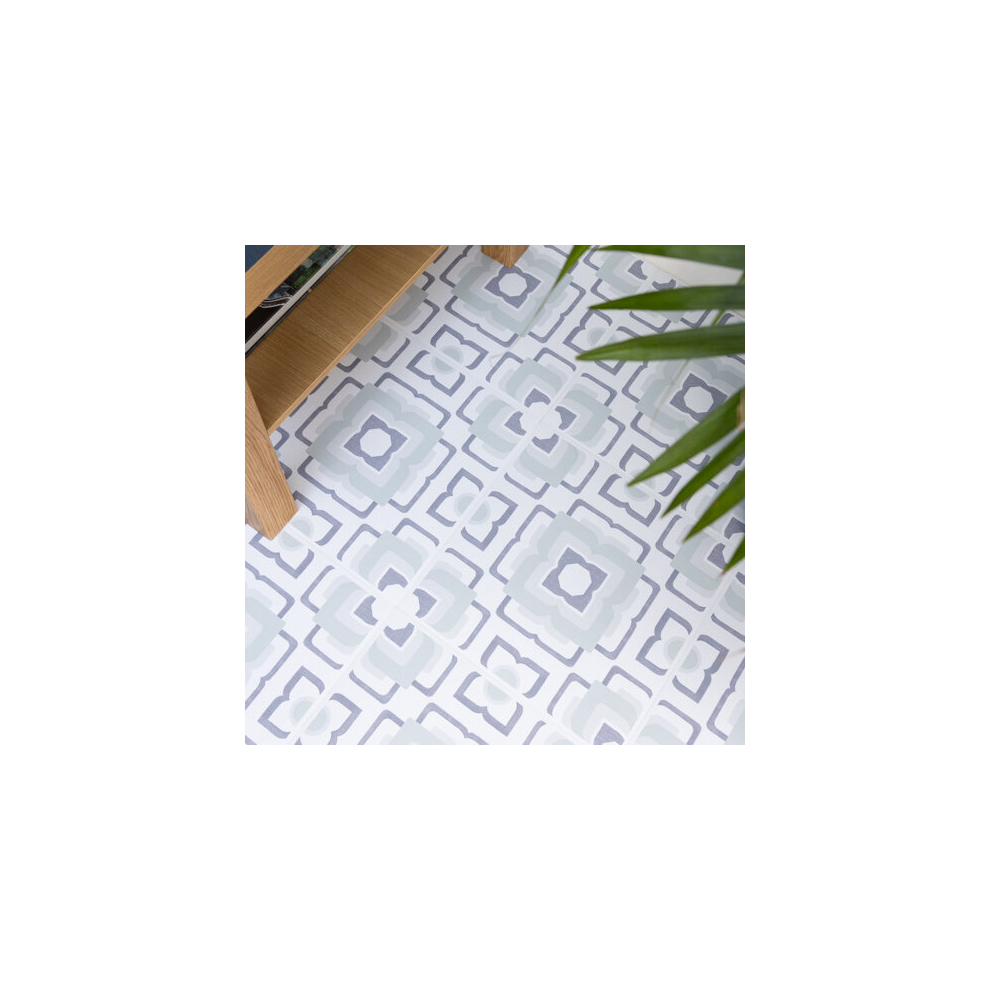 POSEY peel and stick vinyl floor tiles