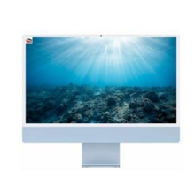 Apple iMac 24" Core M1 3.2GHz 8GB RAM 256GB SSD BLUE -macOS Big Sur - Refurbished