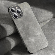 (Compatible iPhone 11Pro, Gray) Lambskin Pu Leather Case Compatible Iphone 13 12 11 14 Pro Max Mini Xr Xs X 8 7 Plus Se 2020 Soft Silicon Shockproof Phone Cover Mobile Phone