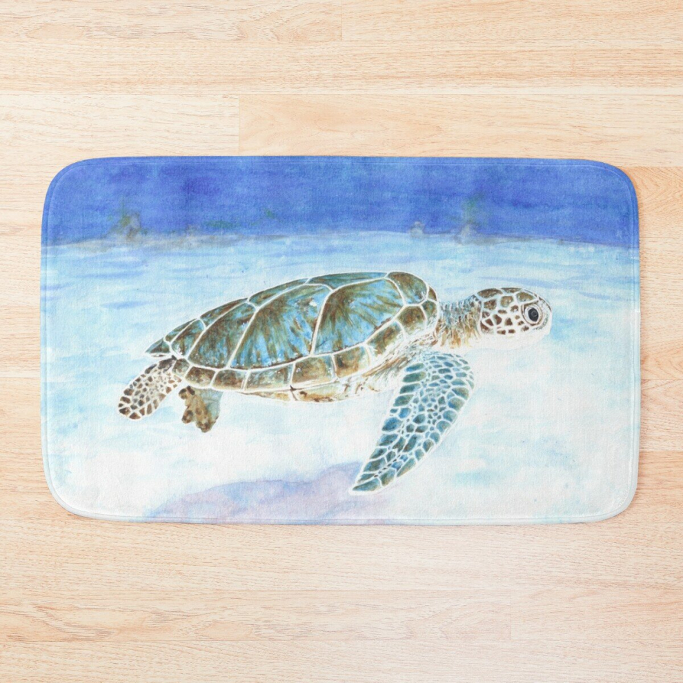 Bath Mat Sea turtle underwater 20 x 31 inch Non-slip Bathroom-image-OPC-PCPZ7N5-NEW