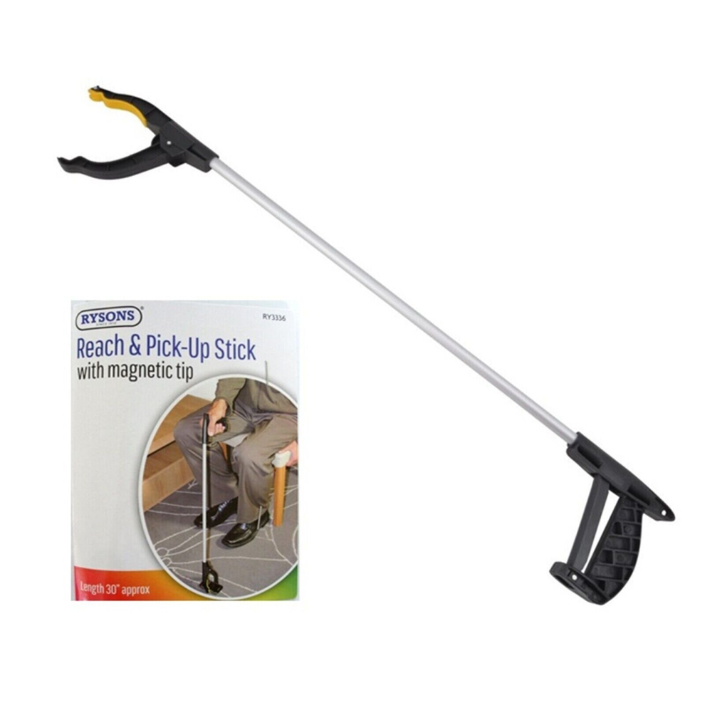 Rysons Long Reach Pick Up Tool Magnet Mobility Reacher Litter Grabber 76Cm