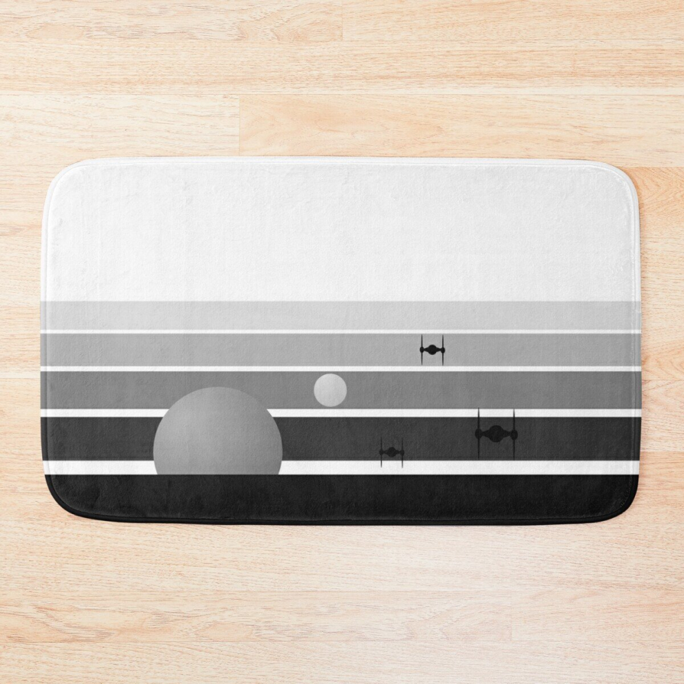 Bath Mat SUNSET BLACK AND WHITE 20 x 31 inch Non-slip Bathroom-image-OPC-PCPZ7SG-NEW