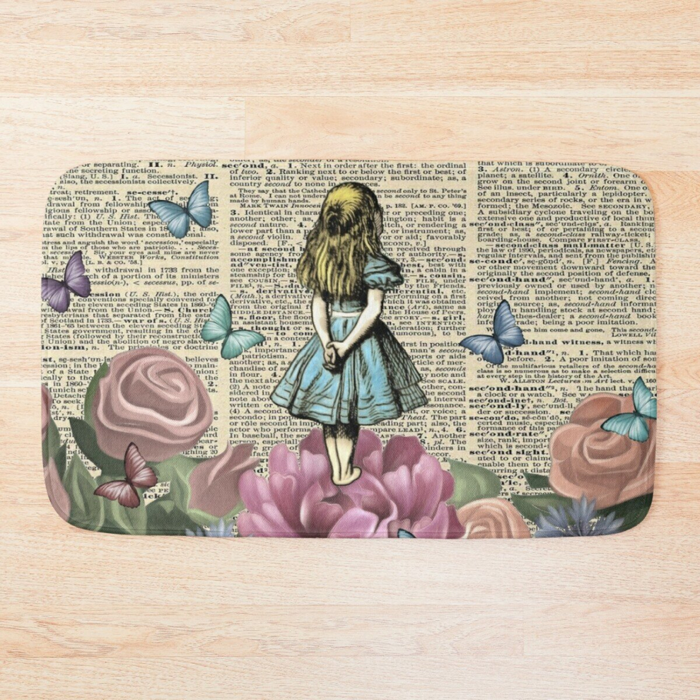 Bath Mat Alice In Wonderland - Wonderland Garden 20 x 31 inch Non-slip Bathroom-image-OPC-PCPZ7YW-NEW