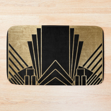 Bath Mat Art deco design 20 x 31 inch Non-slip Bathroom