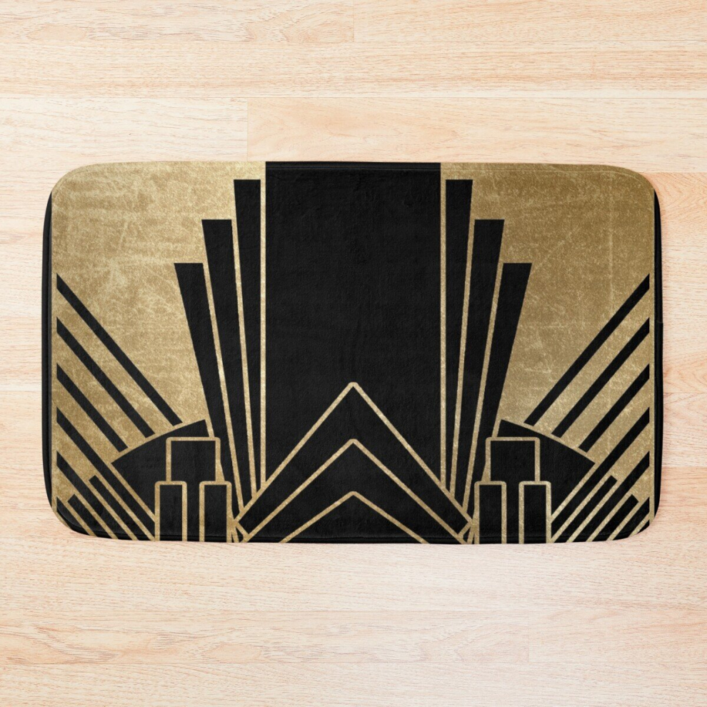 Bath Mat Art deco design 20 x 31 inch Non-slip Bathroom