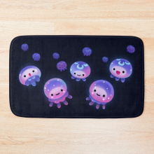 Bath Mat Baby jellyfish 20 x 31 inch Non-slip Bathroom