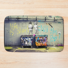 Bath Mat Banksy Chill the Duck Out 20 x 31 inch Non-slip Bathroom