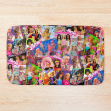 Bath Mat 80's barbie 20 x 31 inch Non-slip Bathroom