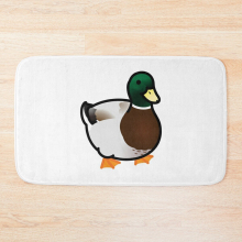 Bath Mat Chubby Mallard Duck 20 x 31 inch Non-slip Bathroom