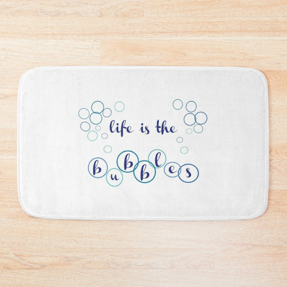 Bath Mat Life is the Bubbles - Under the Sea! 20 x 31 inch Non-slip Bathroom-image-OPC-PCPZ9R8-NEW
