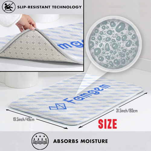 Bath Mat NICE BUTT 20 x 31 inch Non-slip Bathroom 1