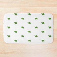 Bath Mat Baby green turtle 20 x 31 inch Non-slip Bathroom