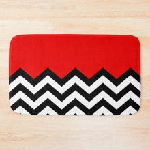 Bath Mat Twin Peaks - Black Lodge Pattern 20 x 31 inch Non-slip Bathroom