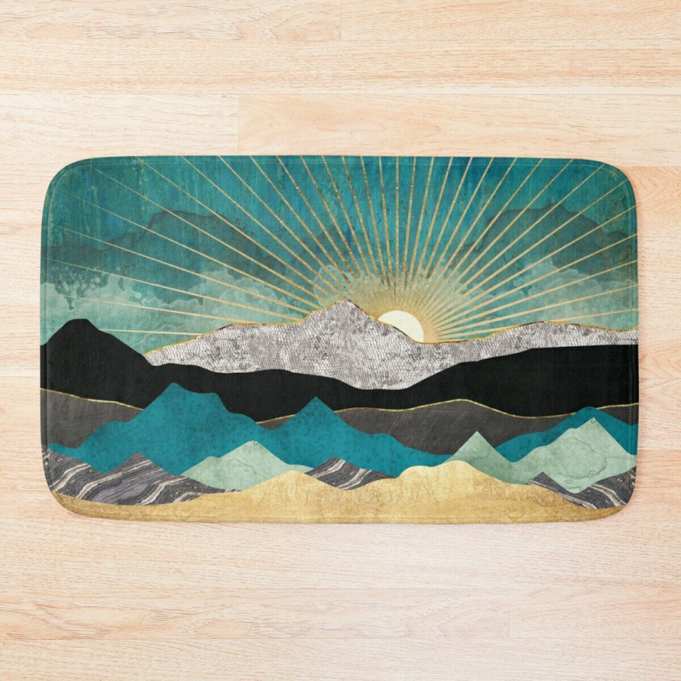 Bath Mat Peacock Vista 20 x 31 inch Non-slip Bathroom-image-OPC-PCPZBTB-NEW