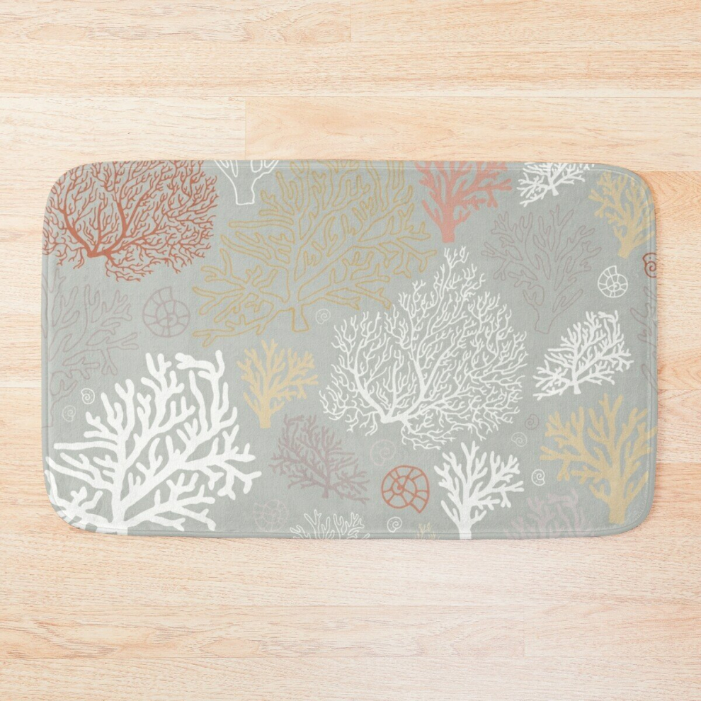 Bath Mat Ocean corals 20 x 31 inch Non-slip Bathroom-image-OPC-PCPZ9B8-NEW