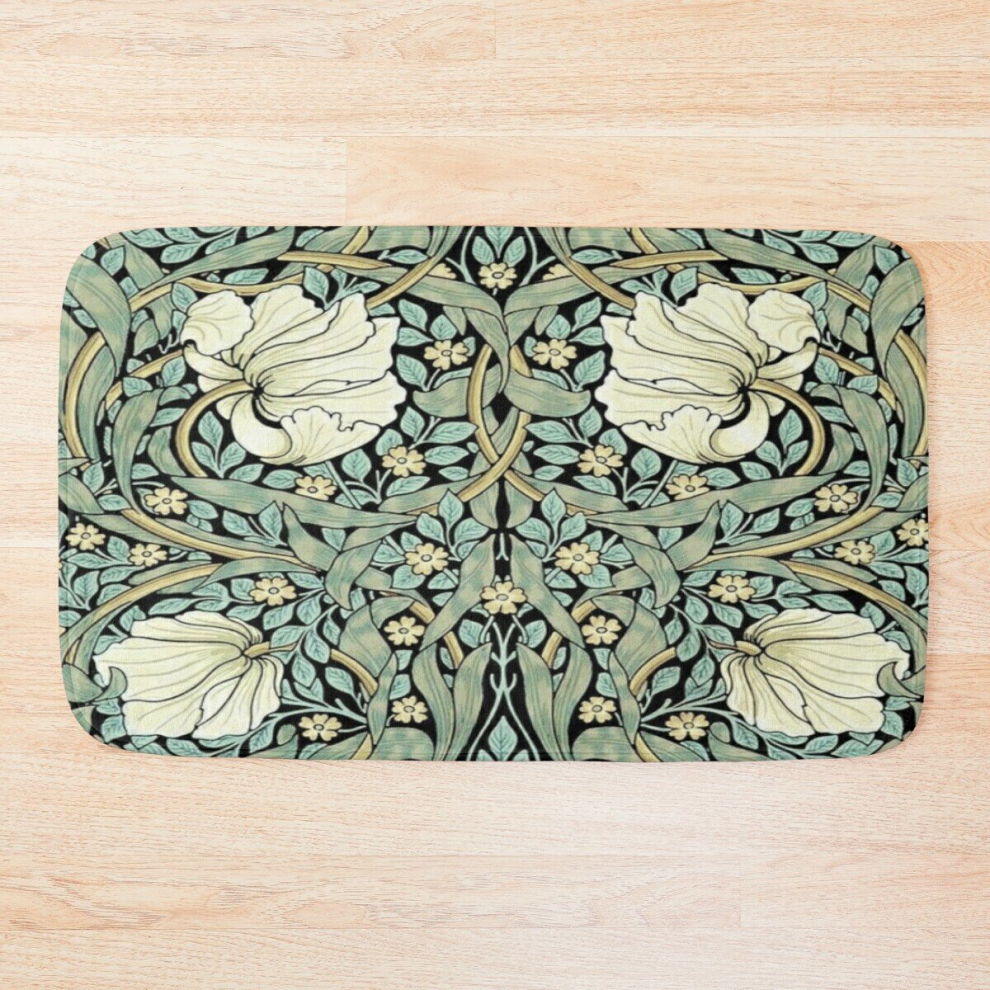 Bath Mat William Morris - pimpernel 20 x 31 inch Non-slip Bathroom