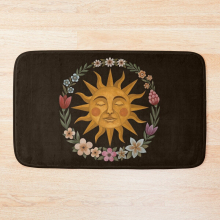 Bath Mat Midsummer Sun 20 x 31 inch Non-slip Bathroom
