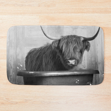 Bath Mat Highland Cow in the Bathtub 20 x 31 inch Non-slip Bathroom