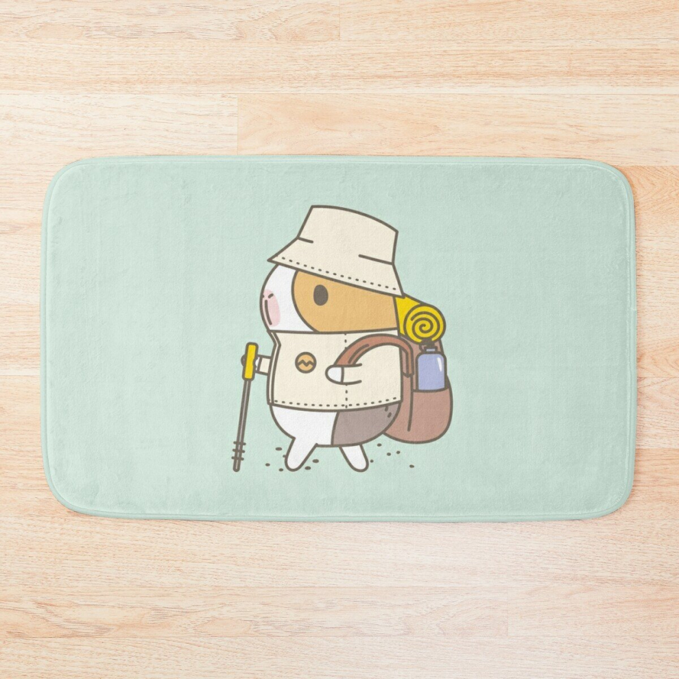 Bath Mat Bubu the Guinea Pig, Hiking 20 x 31 inch Non-slip Bathroom-image-OPC-PCPZDFZ-NEW