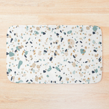 Bath Mat Italian terrazzo 20 x 31 inch Non-slip Bathroom