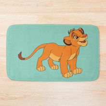 Bath Mat Baby Simba 20 x 31 inch Non-slip Bathroom