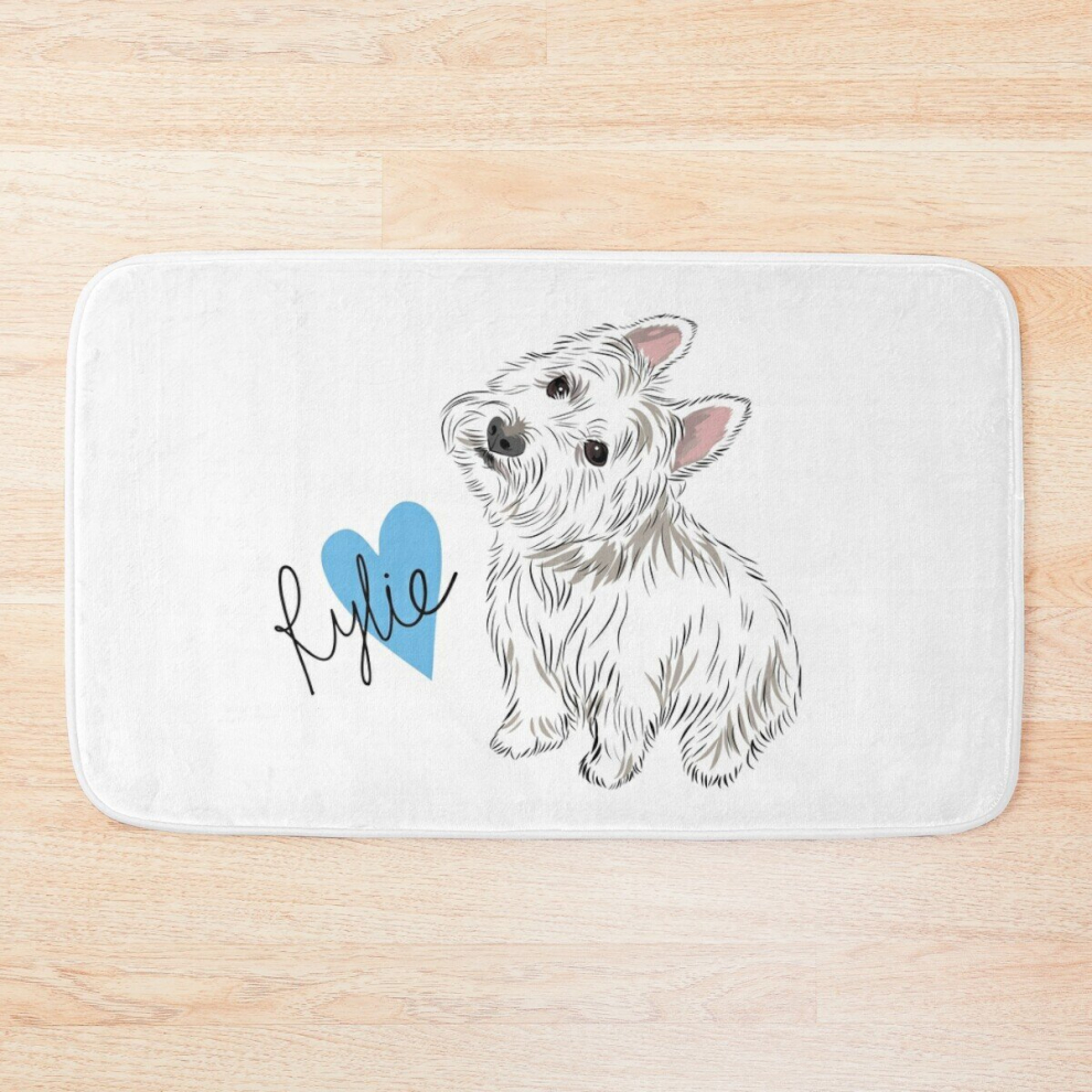 Bath Mat Rylie the Westie 20 x 31 inch Non-slip Bathroom-image-OPC-PCPZFDQ-NEW