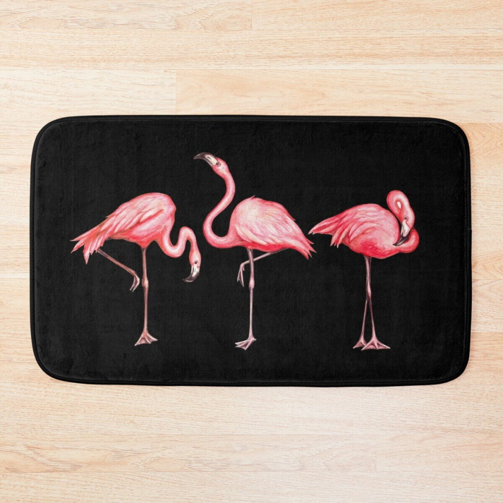 Bath Mat Flamingo 20 x 31 inch Non-slip Bathroom