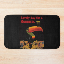 Bath Mat Lovely Day for A Guinness Letter 20 x 31 inch Non-slip Bathroom