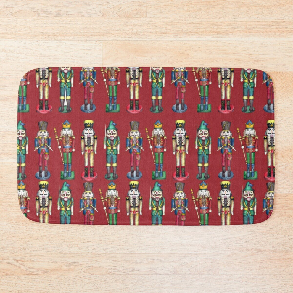 Bath Mat The Nutcracker Prince Pattern in Red 20 x 31 inch Non-slip Bathroom-image-OPC-PCPZGN7-NEW