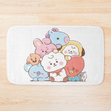 Bath Mat Baby BT21 Pattern 20 x 31 inch Non-slip Bathroom