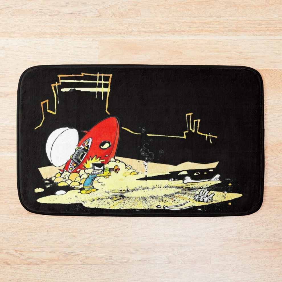 Bath Mat funny comic calvin 20 x 31 inch Non-slip Bathroom-image-OPC-PCPZHDN-NEW