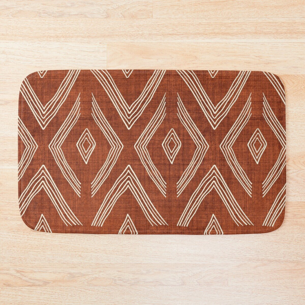 Bath Mat Birch in Rust 20 x 31 inch Non-slip Bathroom-image-OPC-PCPZJ85-NEW