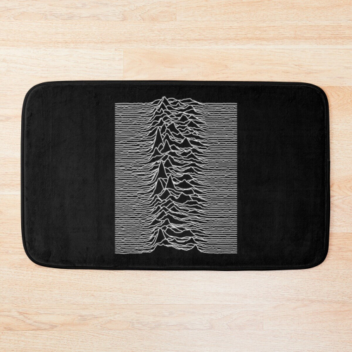 Bath Mat Unknown Pleasures [J01] . 20 x 31 inch Non-slip Bathroom
