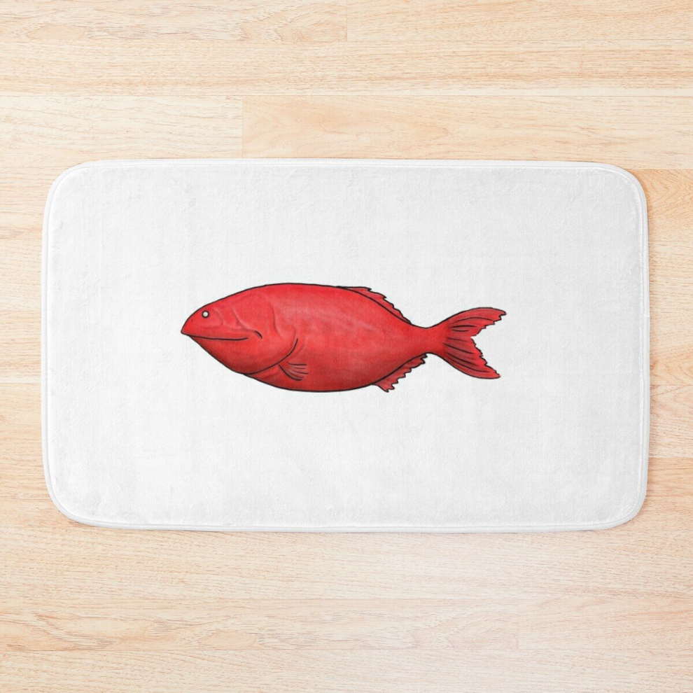 Bath Mat Cartoony deep sea fish 20 x 31 inch Non-slip Bathroom-image-OPC-PCPZJDK-NEW