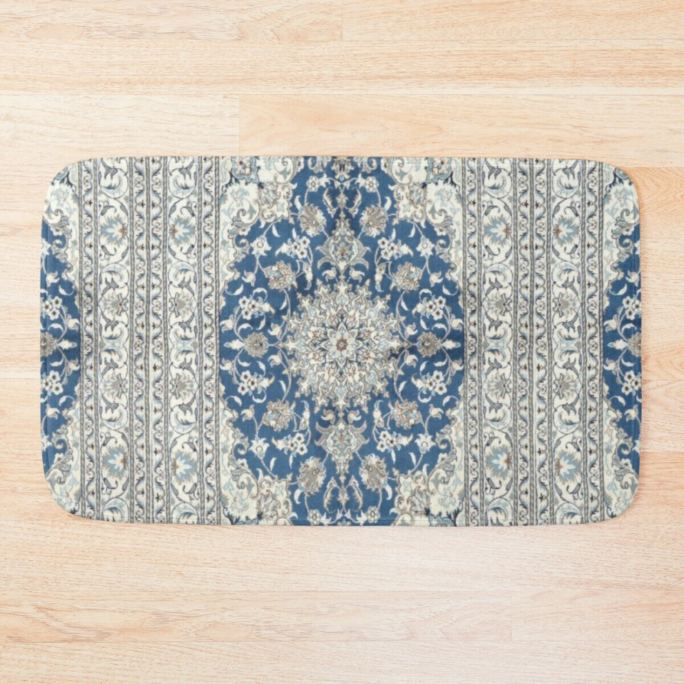 Bath Mat Antique Persian rug 20 x 31 inch Non-slip Bathroom