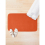 Bath Mat Burnt Orange Solid Color 20 x 31 inch Non-slip Bathroom 3