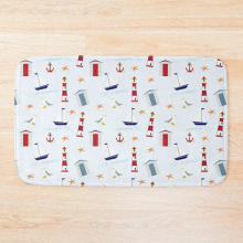 Bath Mat Nautical 20 x 31 inch Non-slip Bathroom