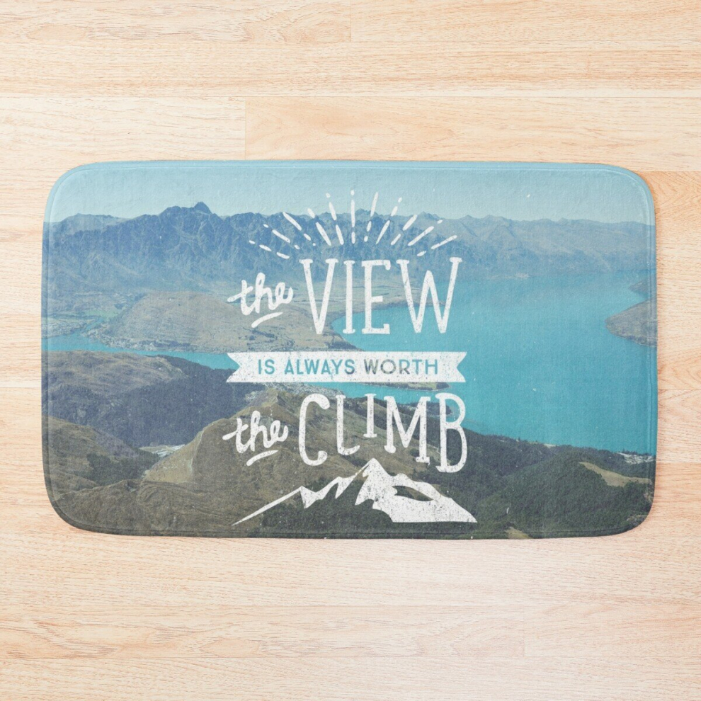 Bath Mat WORTH THE CLIMB 20 x 31 inch Non-slip Bathroom-image-OPC-PCPZM6J-NEW