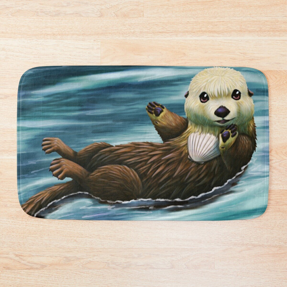 Bath Mat Aini Otter 20 x 31 inch Non-slip Bathroom-image-OPC-PCPZM8T-NEW