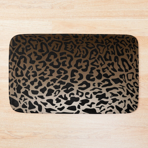 Bath Mat Leopard Print 20 x 31 inch Non-slip Bathroom