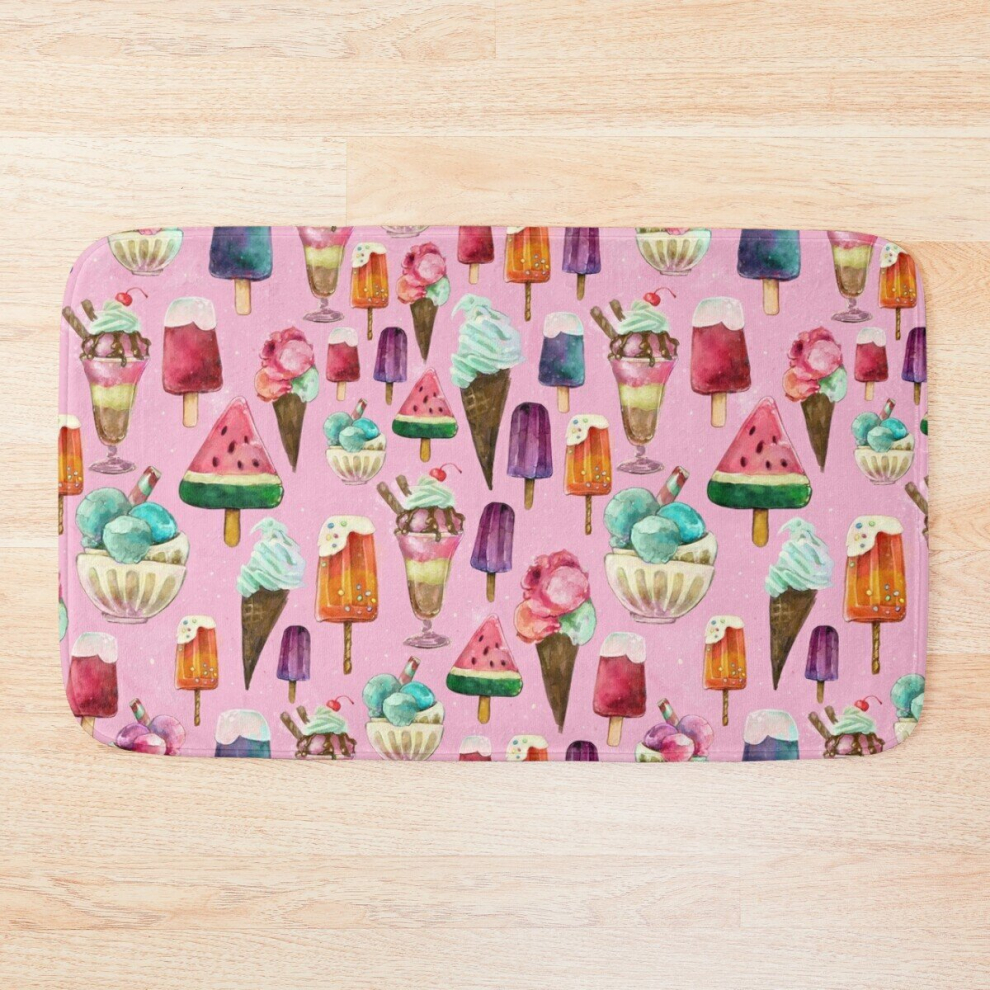 Bath Mat ice-cream pattern 20 x 31 inch Non-slip Bathroom-image-OPC-PCPZMGW-NEW