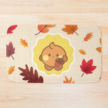 Bath Mat Cute Kawaii BTS BT21 character Shooky - Autumn Fall - Suga lover 20 x 31 inch Non-slip Bathroom