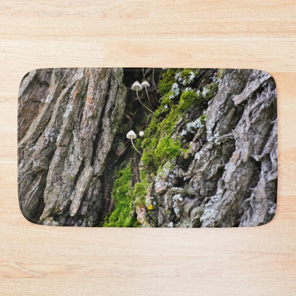 Bath Mat Tree trunk and mushrooms 20 x 31 inch Non-slip Bathroom-image-OPC-PCPZMTK-NEW
