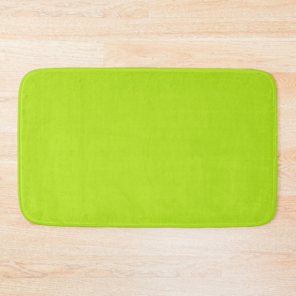 Bath Mat Lime Green 20 x 31 inch Non-slip Bathroom