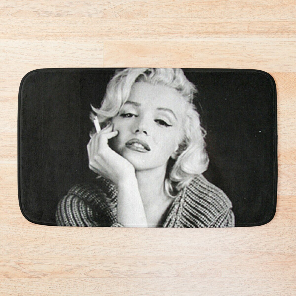 Bath Mat Posing with guitar 20 x 31 inch Non-slip Bathroom